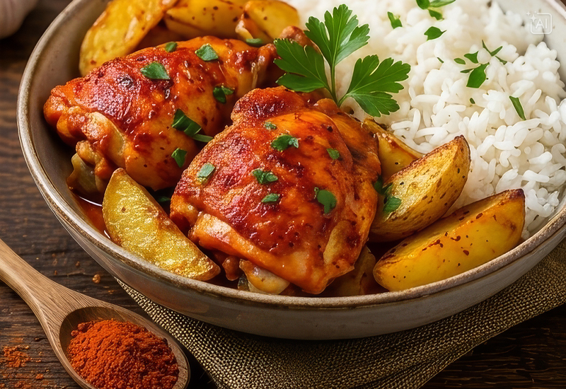 Delikat czerwony w kuchni