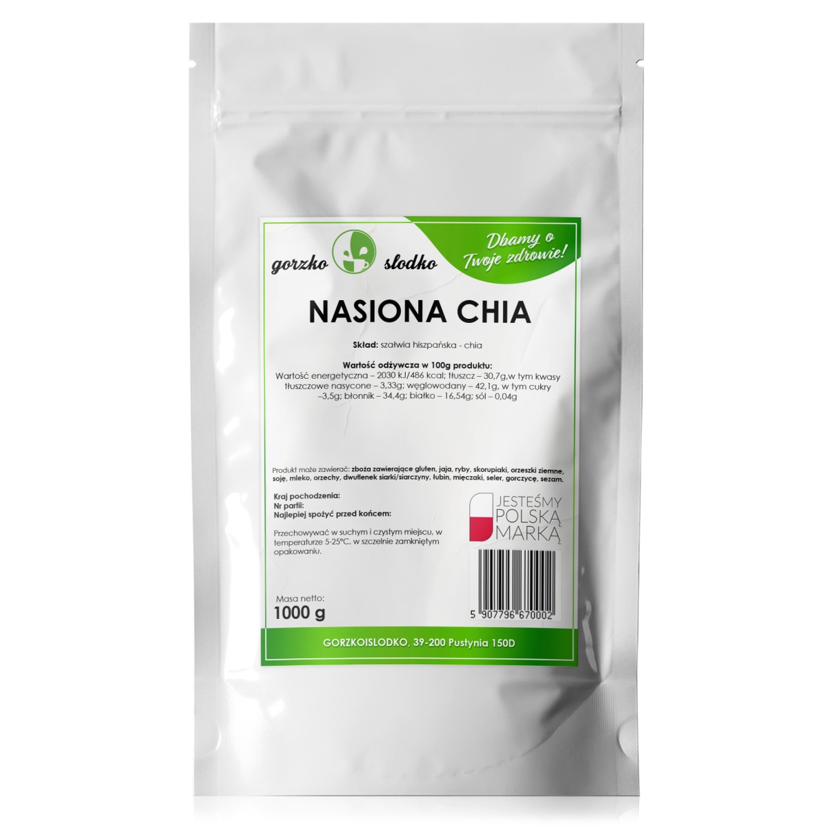 Nasiona chia - szałwia hiszpańska