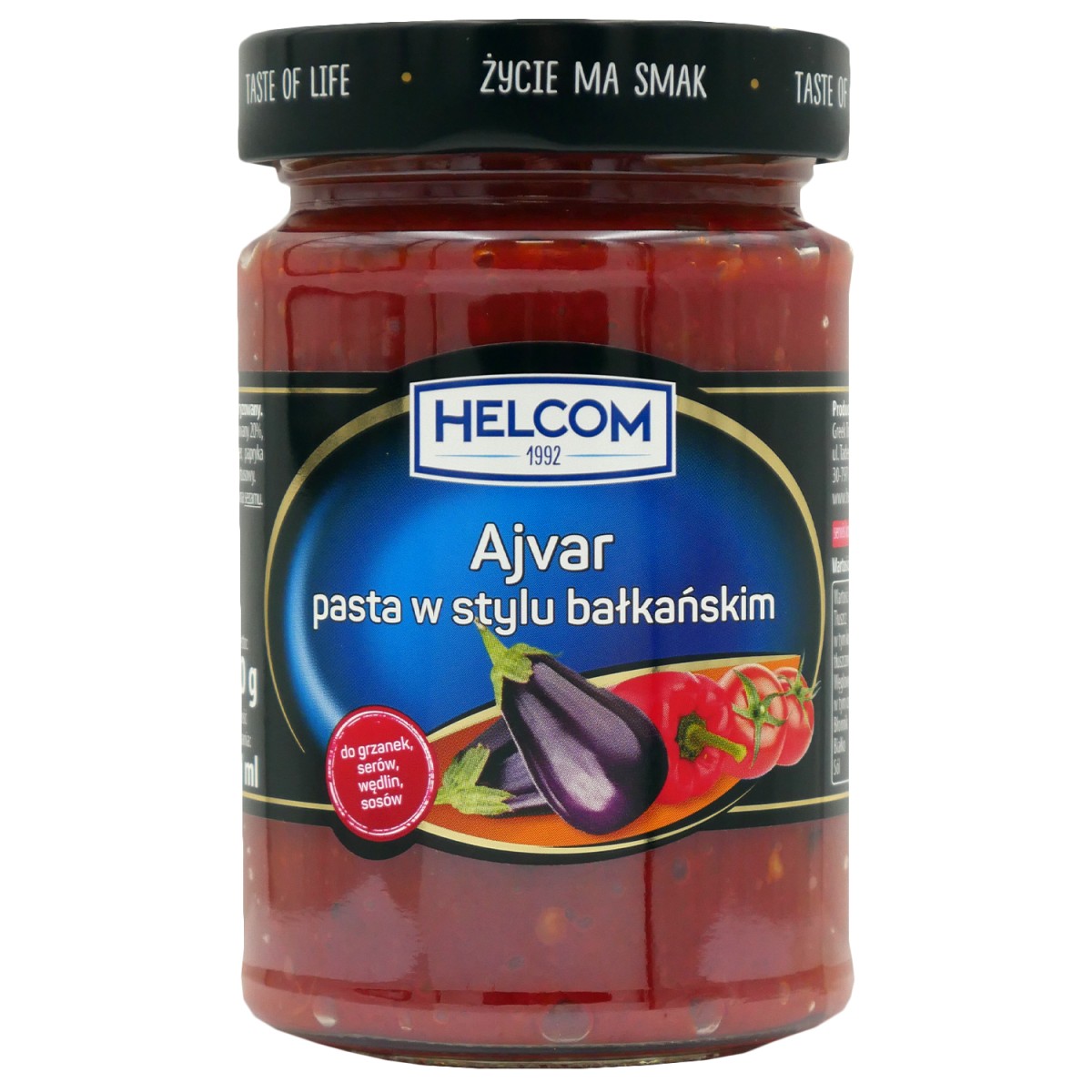 Ajvar pasta warzywna w stylu bałkańskim 300g | Sklep 