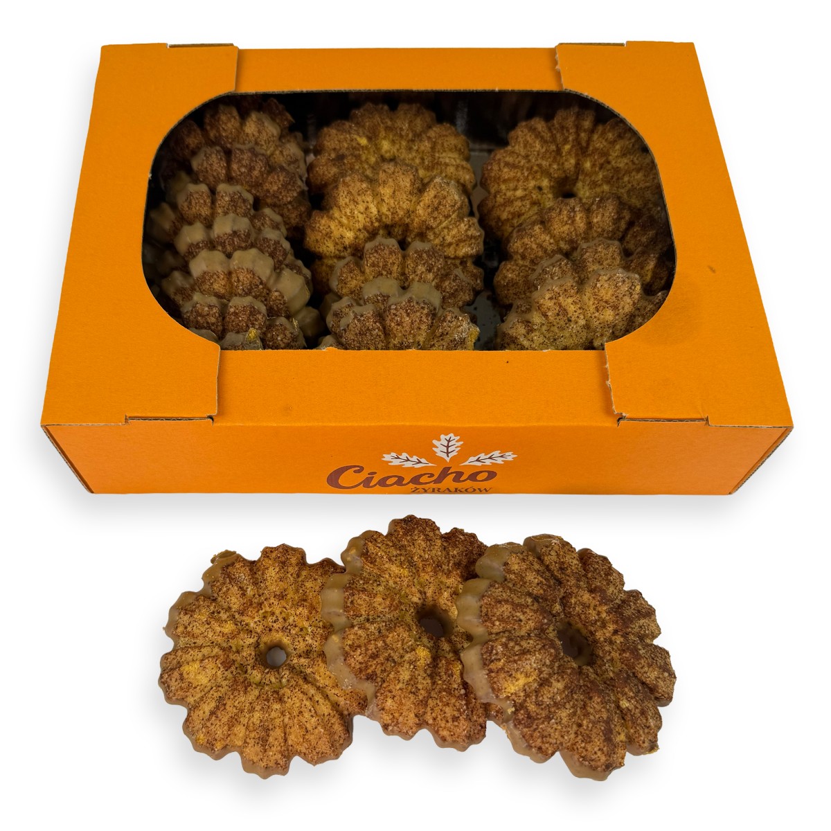 Cynamonki - ciastka cynamonowe z polewą 500g