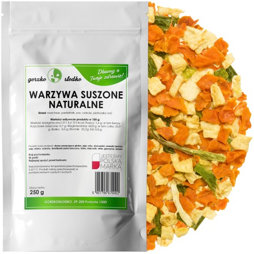 Warzywa suszone naturalne