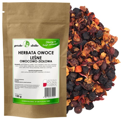 Herbata owoce leśne - kompozycja owocowo - ziołowa 150g