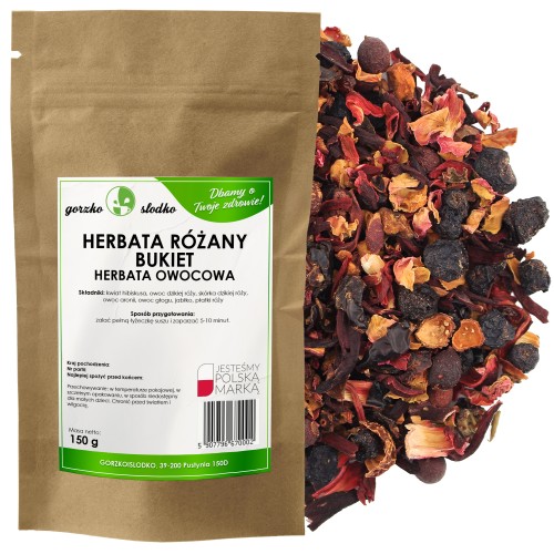 Herbata różany bukiet - mieszanka owocowo - kwiatowa 150g