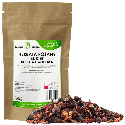 Herbata różany bukiet - mieszanka owocowo - kwiatowa 150g